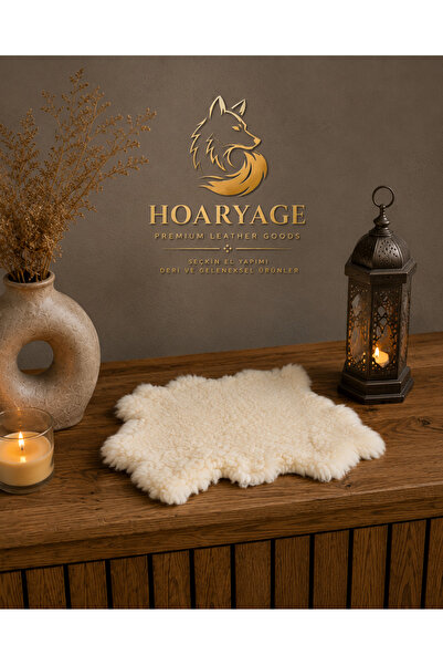 hoaryage Hakiki Kuzu Postu Doğal Boyasız Dekorluk Mini Post – Bitkisel Tabakl...