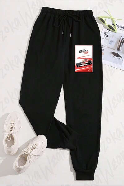 ZOKAWEAR Unisex Ayrton Senna V2 Formula 1 F1 Printed Sweatpants