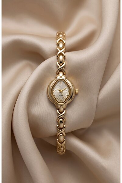 KLISHE Butik Women's Steel Watch Gold Color Vintage Elegant Old Money Premium...