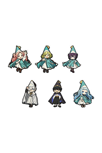 Choice 6pcs Brooches Witch Hat Atelier Enamel Pin Set - 6PCS Coco Agott Olrug...