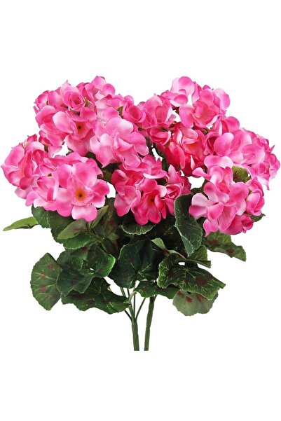 choice2 1pc Pink Artificial Flower Silk Begonia Plant Home Vase Decoration Ou...