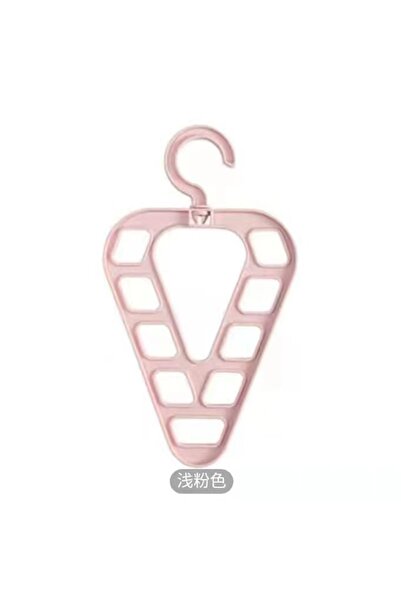 Choice coat hanger-pink Triangle Multifunctional Clothing Rack, Balcony Rotat...