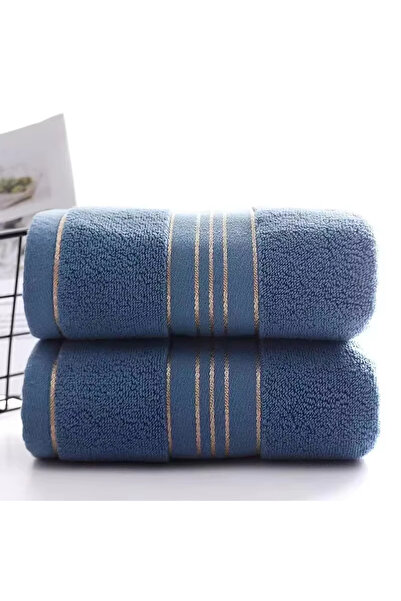 Choice 33x73cm 1 Blue towel 1 Towel Thickened Absorbent Towel Pure Cotton Qui...