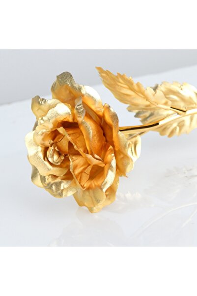 Choice 10Pcs 18CM 5/10Pcs Gold Artificial Flowers 18CM Fake Flower Valentine'...