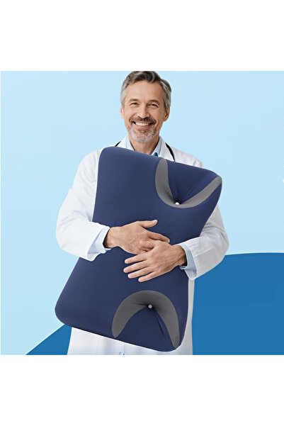 Choice 60x35x10cm Blue CPAP Pillow for Sleep Apnea, Memory Foam Neck Support ...