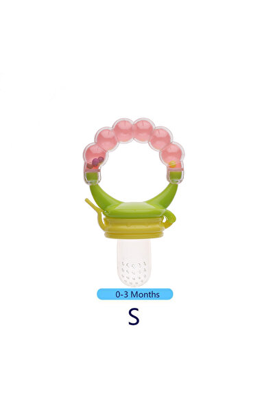 Choice10 Pink-S Baby Fruit Feeder Pacifier, Silicone Baby Food Feeder for Tee...