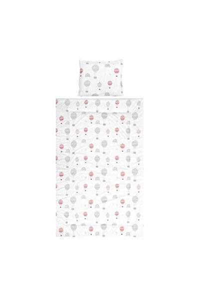 LORELLİ Set lenjerie pat 3 piese, bumbac ranforce, Cosy, Baloons Grey