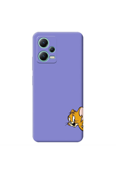 Other Xiaomi Redmi Note 12 Pro 5G Jerry 2 Purple Colored Silicone TPU Θήκη