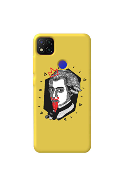 Other Xiaomi Redmi 9c Bearded Yellow Colored Silicone TPU Θήκη