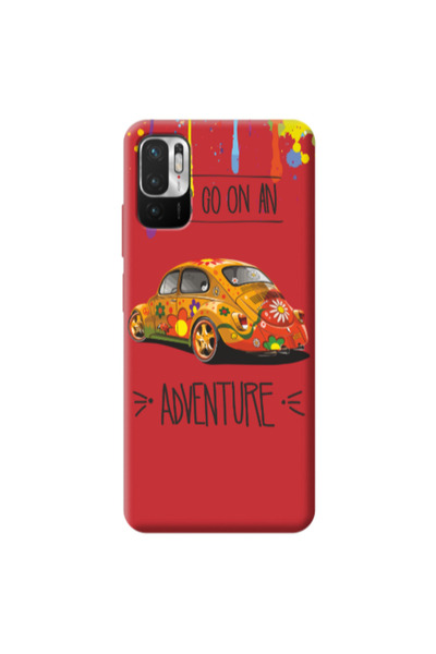 Other Xiaomi Redmi Note 10 Pro 5G Adventure Red Colored Silicone TPU Θήκη
