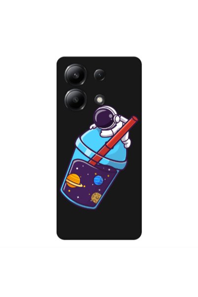 Other Xiaomi Redmi Note 13 4G Longing in space Black Colored Silicone TPU Θήκη