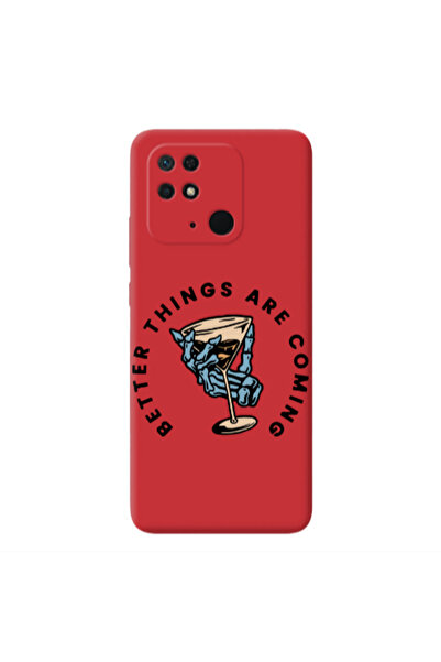 Other Xiaomi Redmi 10C Better Things Are Coming Red Colored Silicone TPU Θήκη