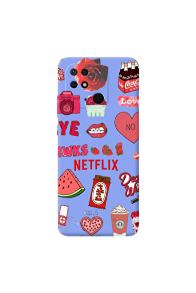 Other Xiaomi Redmi 10C pizza is my valentine Light Purple Colored Silicone TP...