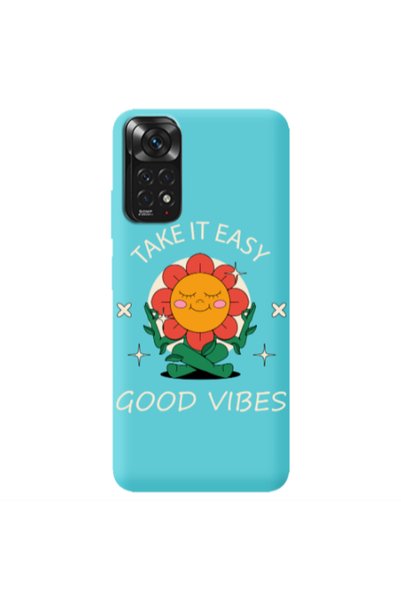 Other Xiaomi Redmi Note 11 4G Take It Easy Turquoise Colored Silicone TPU Θήκη