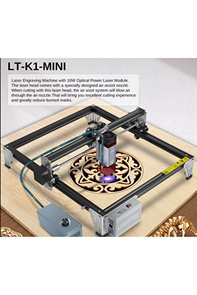Ekospot LaserTree K1 Mini 10w Gravür Makinası