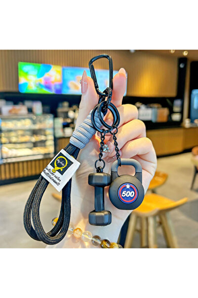 Choice16 c-black Fitness Keychain for Gym Lovers Premium Gift Sports Enthusia...