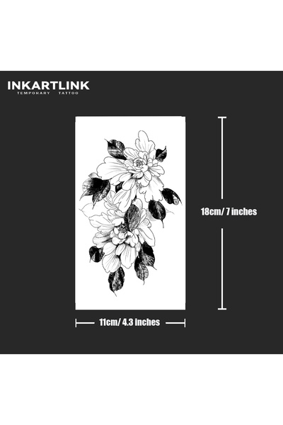 Choice 954-1118XL Flower Temporary Tattoo,Lasts To 15 Days New Technology Mag...