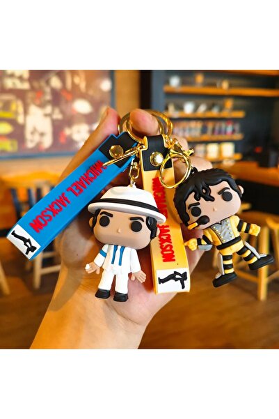 Choice7 1PCS 2PCS 1PCS or 10 PCS Michael Jackson Keychain Music Idol Doll Mac...