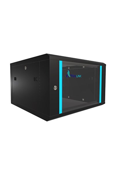 Extralink 6U 600x600 Negru |   Dulap rack |   montat pe perete