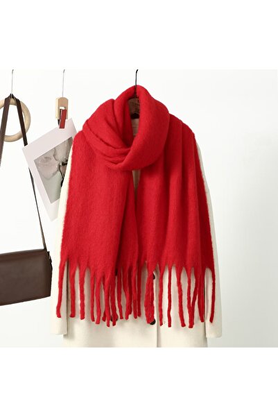Choice17 18 Winter Solid Color Tassels Cashmere Scarf Keep Warm Woman Pashmin...