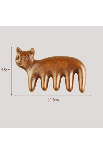 Choice onesize New Cat Shape Sandalwood Hair Comb Scalp Relax Acupoint Massag...