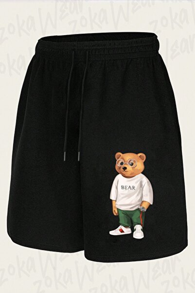 ZOKAWEAR Unisex Stylish Young Baron Cool Teddy Design Printed Shorts