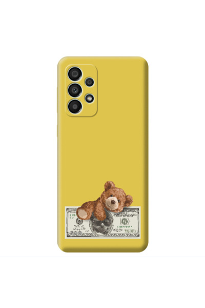 Other Samsung A53 Money Style Yellow Colored Silicone TPU Θήκη