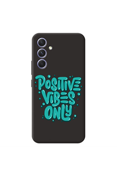 Other Samsung A55 Positive Vibes Only Black Colored Silicone TPU Θήκη