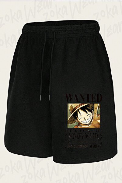 ZOKAWEAR Unisex Wanted Design Printed Shorts
