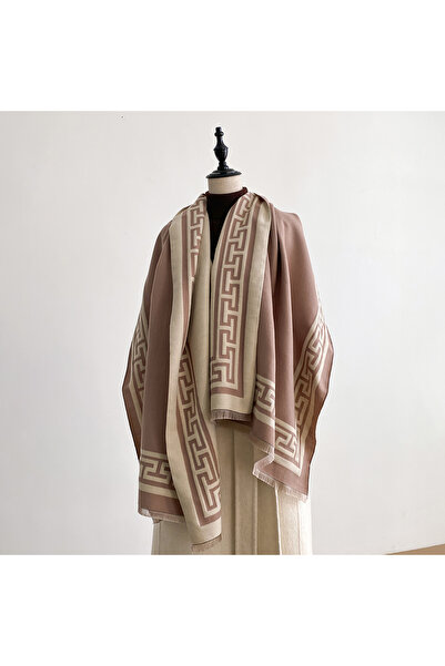 Choice1 Pink Women Geometry Print Pashmina Shawl Warm Cashmere Scarves Luxury...