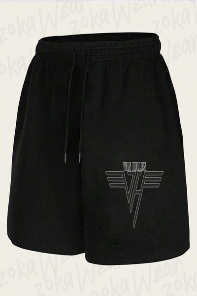 ZOKAWEAR Unisex σορτς με σχέδιο Van Halen Rock Metal Group