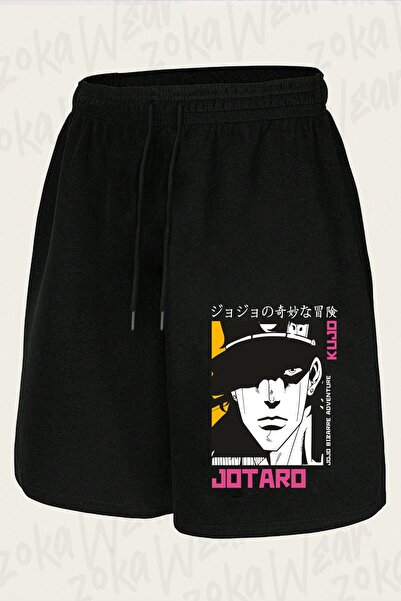 ZOKAWEAR شورت مطبوع بتصميم جوتارو من Jojo's Bizarre Adventure للجنسين
