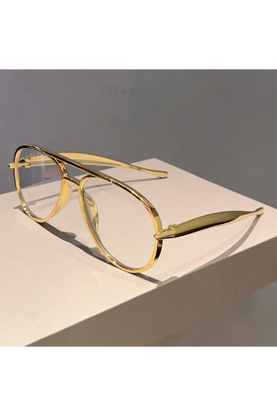 Choice3 as picture shows golden-transparent KAMMPT Vintage Pilot Sunglasses 2...