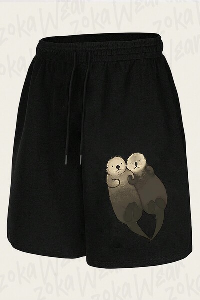 ZOKAWEAR Unisex Significant Otters Otters Design Printed Shorts