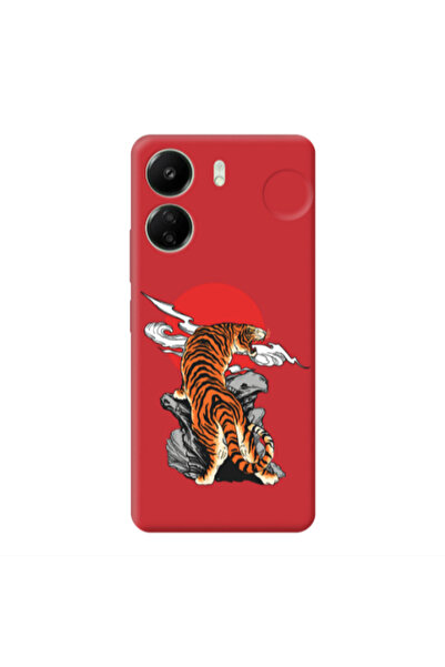 Other Xiaomi Redmi 13C Angry Gorilla Red Colored Silicone TPU Θήκη