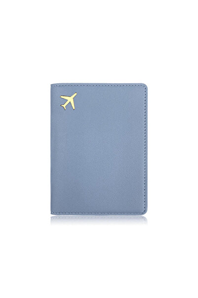 Choice4 blue Luxury Gold Airplane Passport Cover Custom Name Men Women Busine...