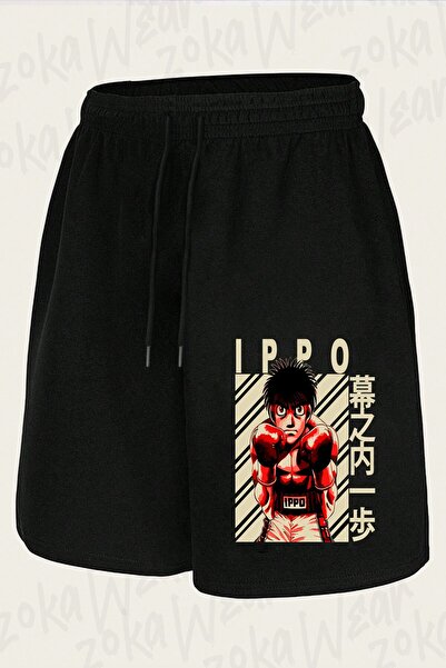 ZOKAWEAR شورت مطبوع بتصميم Ippo the boxer Manga Ippo makunouchi للجنسين