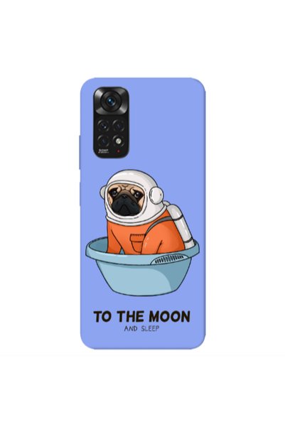 Other Xiaomi Redmi Note 11 4G To the moon Light Purple Colored Silicone TPU Θήκη