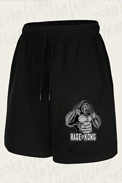 ZOKAWEAR Unisex Rage of Kong King Kong Gorilla Design Printed Shorts