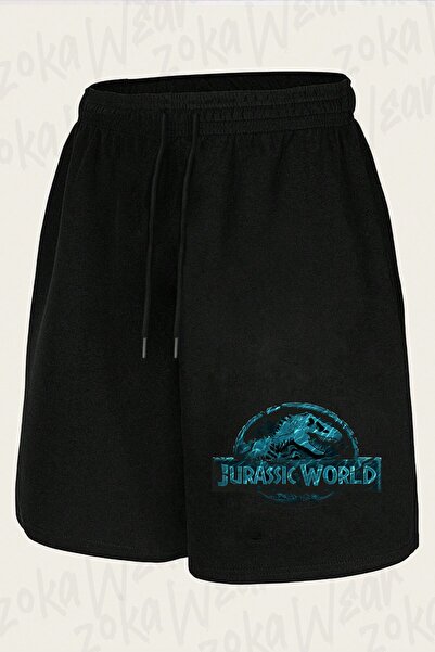 ZOKAWEAR Unisex Jurassic World Fallen Kingdom V3 Design Printed Shorts