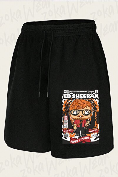 ZOKAWEAR Unisex Ed Sheeran Design Printed Shorts