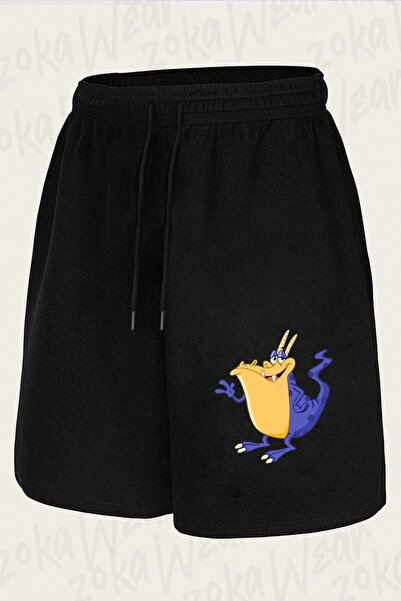 ZOKAWEAR شورت مطبوع بتصميم Monster Waving Hi T للجنسين