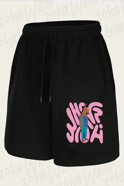 ZOKAWEAR Unisex Bojack Horseman 3 Design Printed Shorts