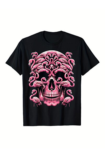 23 nisan Men's Women's Skull Graphic T-Shirt Breast Awareness Gothic Style, B...