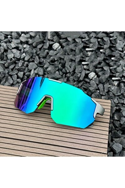 Choice Green Men's Fashion Large Frame Glasses Integrated Design Bright Yello...