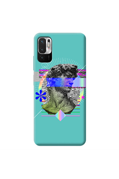Other Xiaomi Redmi Note 10 Pro 5G Statue pixels Turquoise Colored Silicone TP...