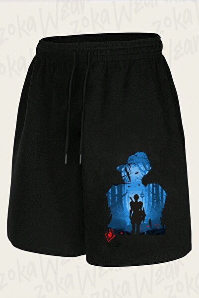 ZOKAWEAR Unisex Baldurs Gate 3 Minthara Negative Illusion Design Printed Shorts