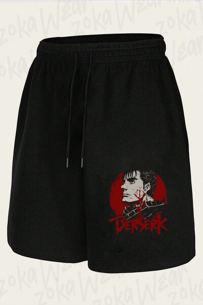 ZOKAWEAR Unisex Berserk Guts Fate Sign Design Printed Shorts
