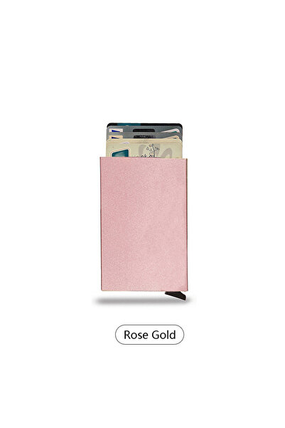 Choice5 AB024-RoseGold0 Fashionable Slim Aluminum RFID Blocking Business Card...