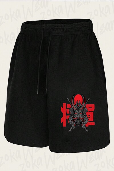 ZOKAWEAR Unisex Cyberpunk Samurai V2 Design Printed Shorts